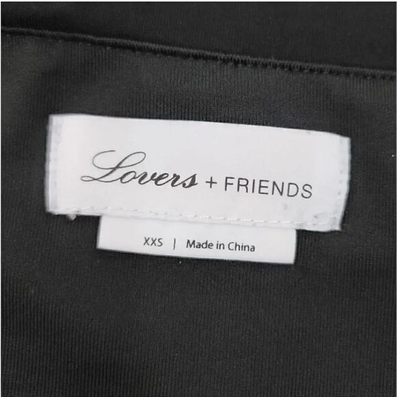 Revolve Lovers + Friends Ruched Jersey Knit Mini Dress in Black Size XXS - Picture 8 of 11